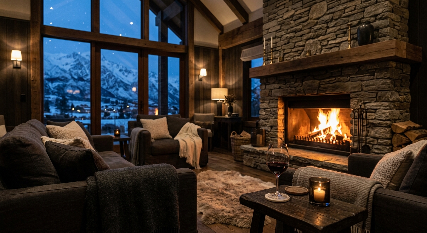 Snow & fireside